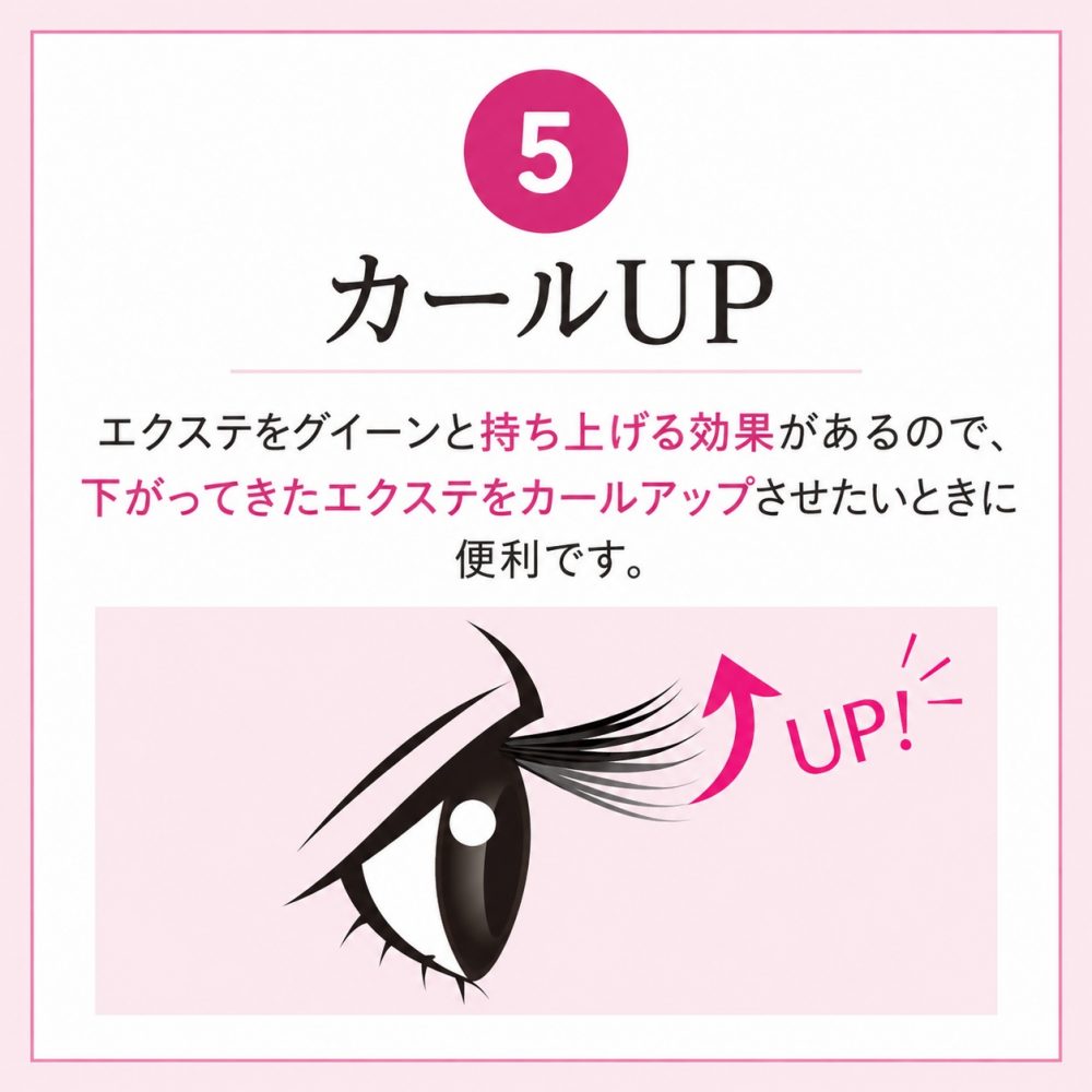 コーティングでカール感を整えたマツエク